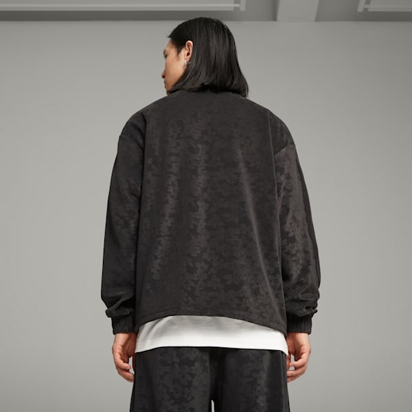 PUMA x PERKS AND MINI Velour Top, PUMA Black, large-ZAF