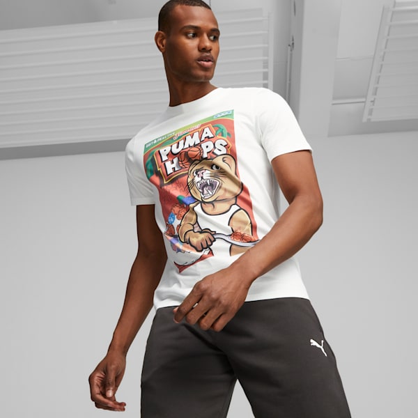 Remera de baloncesto DYLAN para hombre, PUMA White, large-ARG