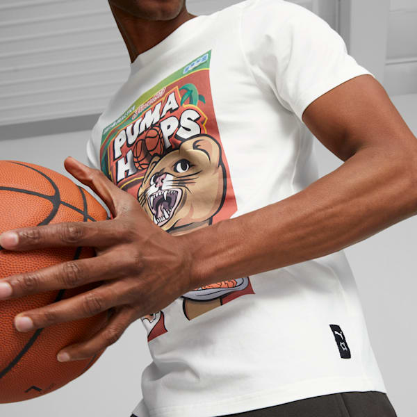 Remera de baloncesto DYLAN para hombre, PUMA White, large-ARG