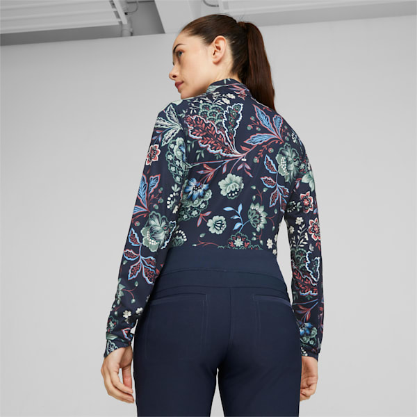 PUMA x LIBERTY YouV Women's Golf Quarter-Zip, Navy Blazer, large-ZAF