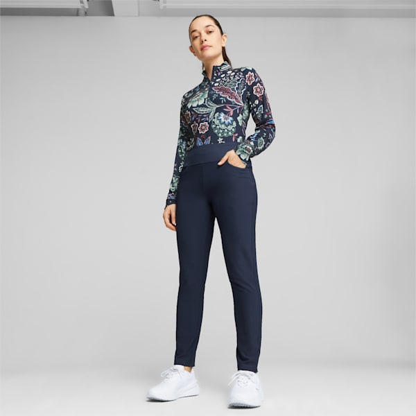 PUMA x LIBERTY YouV Women's Golf Quarter-Zip, Navy Blazer, large-ZAF