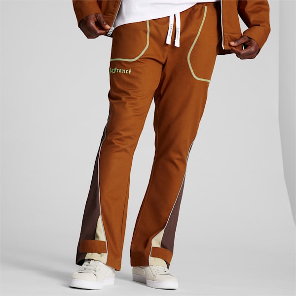 PUMA x LAFRANCÉ Pants, Teak-Chestnut Brown, large-ZAF