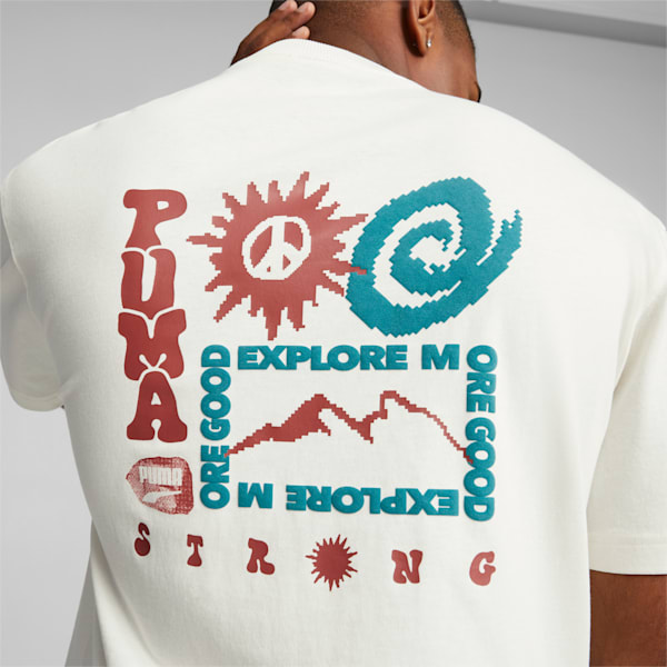 Remera para hombre DOWNTOWN Graphic, Warm White, large-ARG