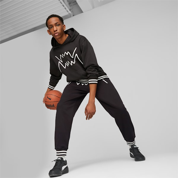 Franchise Core Basketball Sweatpants, PUMA Black-PUMA Black, large-ZAF