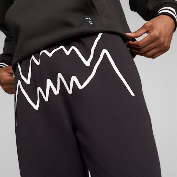 Franchise Core Basketball Sweatpants, PUMA Black-PUMA Black, large-ZAF