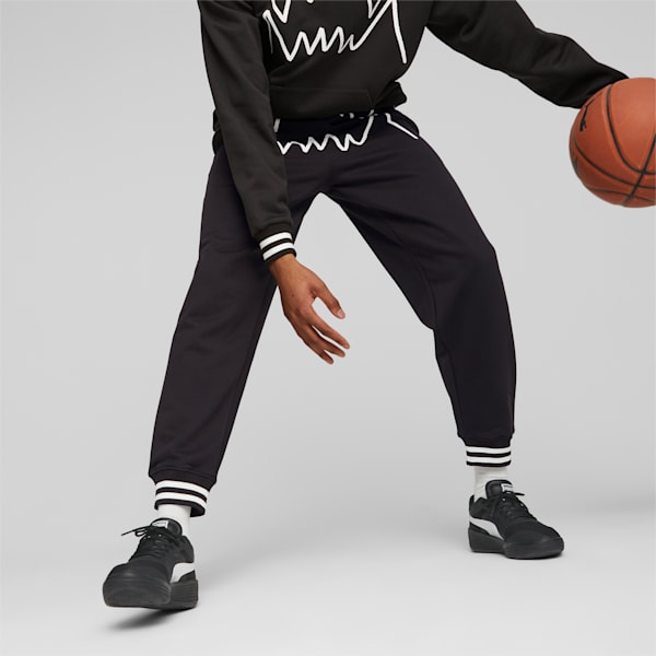 Franchise Core Basketball Sweatpants, PUMA Black-PUMA Black, large-ZAF