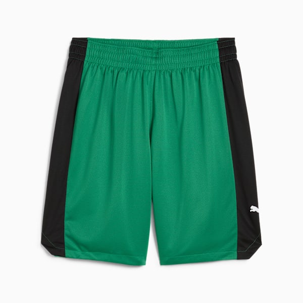 Shorts de basketball Shot Blocker para hombre, Archive Green-PUMA Black, large-ARG