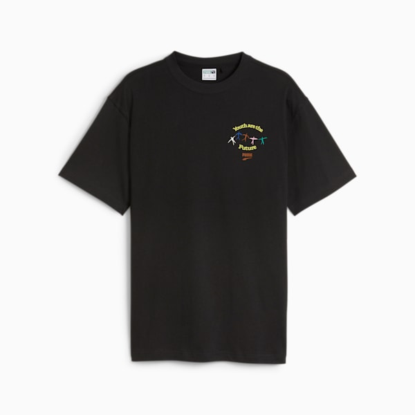 Remera juvenil DOWNTOWN 180, PUMA Black, large-ARG
