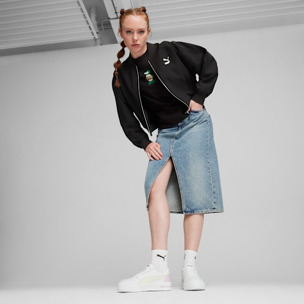 Chamarra bomber para mujer CLASSICS Shiny, PUMA Black, large-MEX