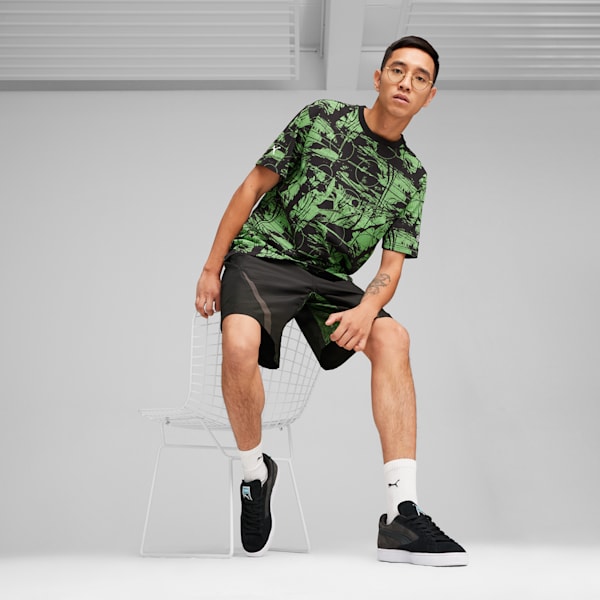 Playera con estampado integral para hombre Mercedes-AMG Petronas Motorsport Statement, PUMA Black, large-MEX