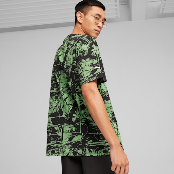 Playera con estampado integral para hombre Mercedes-AMG Petronas Motorsport Statement, PUMA Black, large-MEX