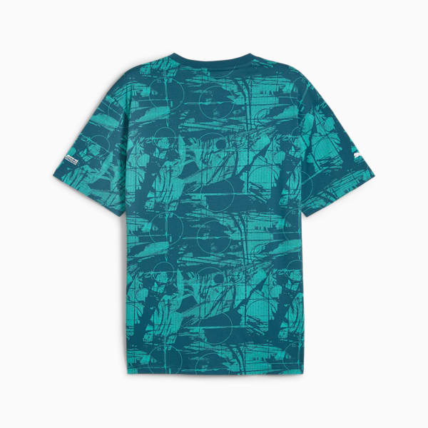 Remera Mercedes-AMG Petronas Motorsport Statement AOP para hombre, Ocean Tropic, large-ARG