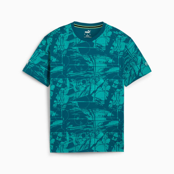 Remera Mercedes-AMG Petronas Motorsport Statement AOP para hombre, Ocean Tropic, large-ARG