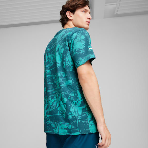 Remera Mercedes-AMG Petronas Motorsport Statement AOP para hombre, Ocean Tropic, large-ARG