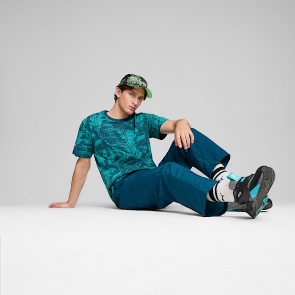 Remera Mercedes-AMG Petronas Motorsport Statement AOP para hombre, Ocean Tropic, large-ARG
