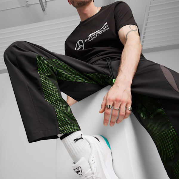 Pantalones Mercedes-AMG Petronas Motorsport Statement de tejido plano para hombre, PUMA Black, large-ARG