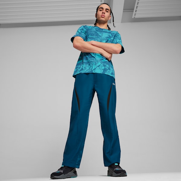 Pantalones Mercedes-AMG Petronas Motorsport Statement de tejido plano para hombre, Ocean Tropic, large-ARG
