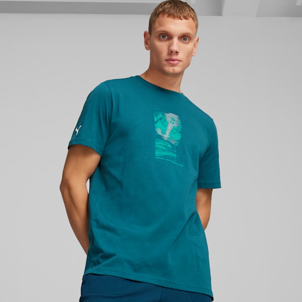 Remera Mercedes-AMG Petronas para hombres, Ocean Tropic, large-ARG