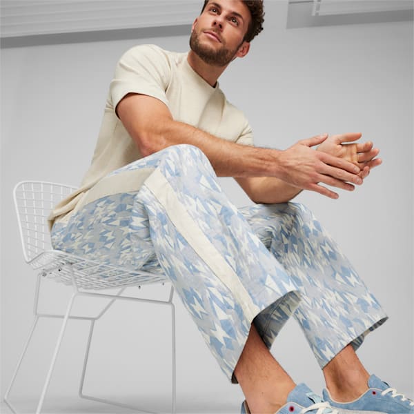 Basketball Nostalgia T7 Men's Chino Pants, Zen Blue, large-ZAF