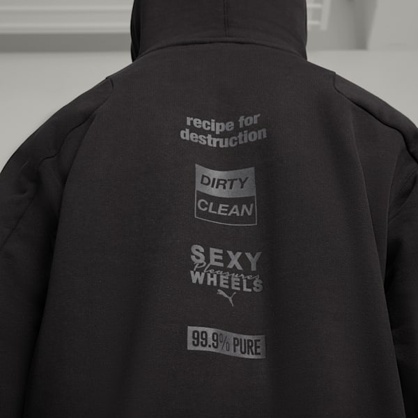 PUMA x PLEASURES Hoodie, PUMA Black, large-ZAF