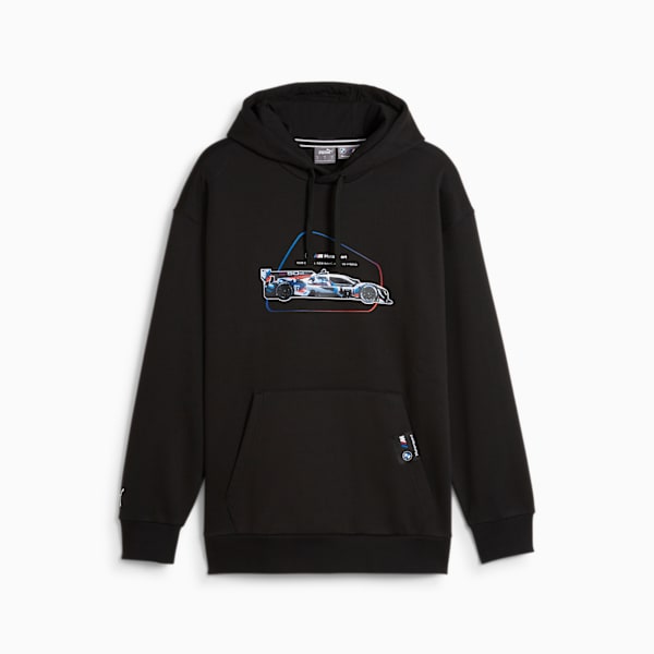 Sudadera estampada con capucha para hombre BMW M Motorsport Car, PUMA Black, large-MEX