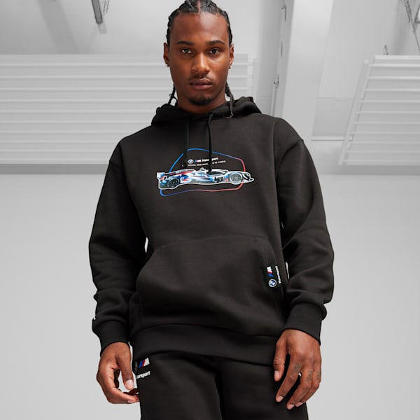Buzo con capucha de deportes de motor BMW M Motorsport Car Graphic para hombre, PUMA Black, large-ARG