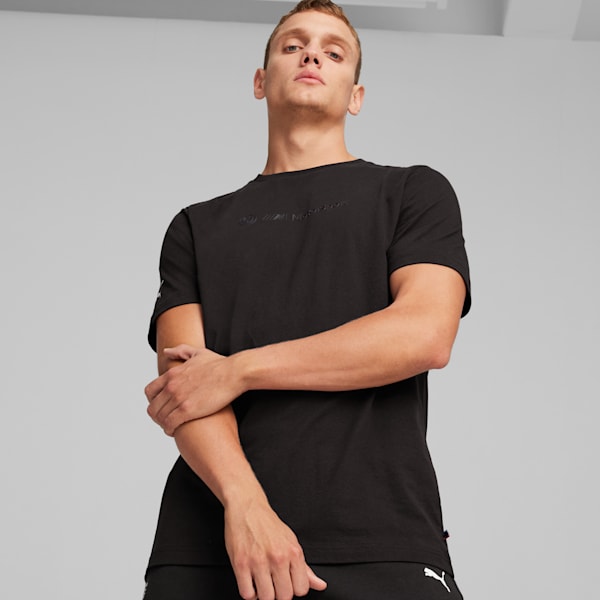 BMW M Motorsport Men's Logo Graphic Tee, PUMA Black, large-ZAF