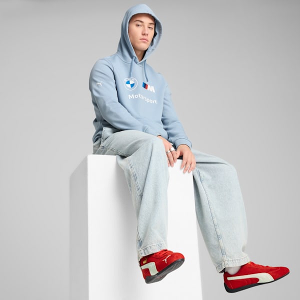 BMW M Motorsport ESS Men's Hoodie, Blue Wash, large-ZAF