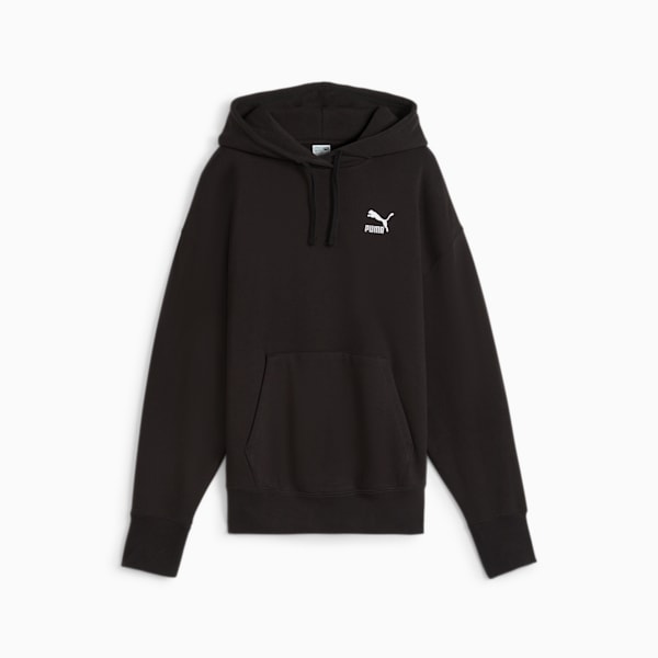 Buzo con capucha BETTER CLASSICS de corte holgado para mujer, PUMA Black, large-ARG