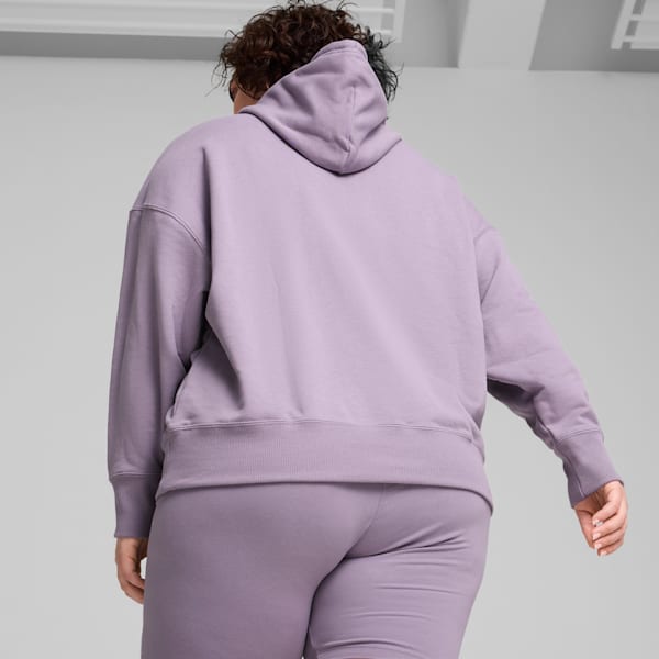 Buzo con capucha BETTER CLASSICS de corte holgado para mujer, Pale Plum, large-ARG
