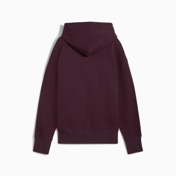 Buzo con capucha BETTER CLASSICS de corte holgado para mujer, Midnight Plum, large-ARG