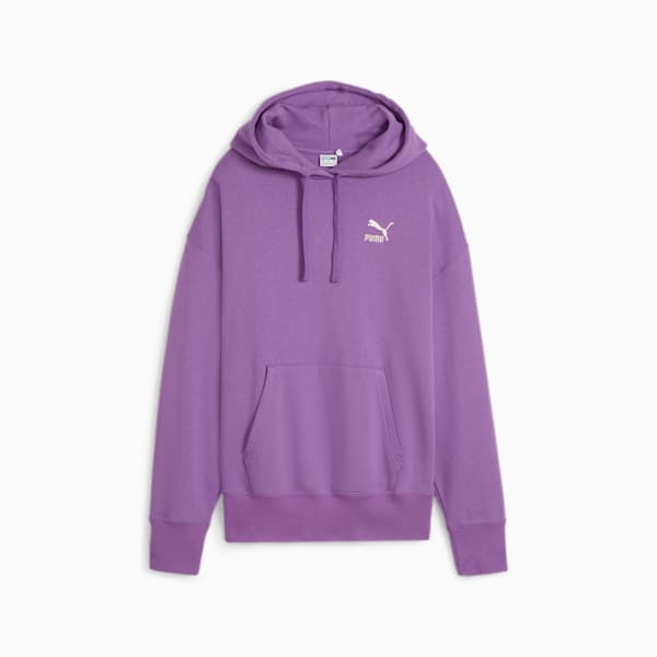 Buzo con capucha BETTER CLASSICS de corte holgado para mujer, Ultraviolet, large-ARG