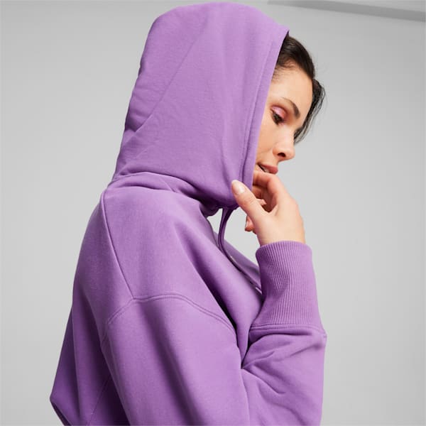 Buzo con capucha BETTER CLASSICS de corte holgado para mujer, Ultraviolet, large-ARG