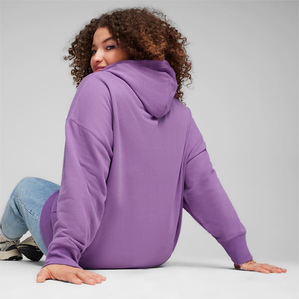 Buzo con capucha BETTER CLASSICS de corte holgado para mujer, Ultraviolet, large-ARG