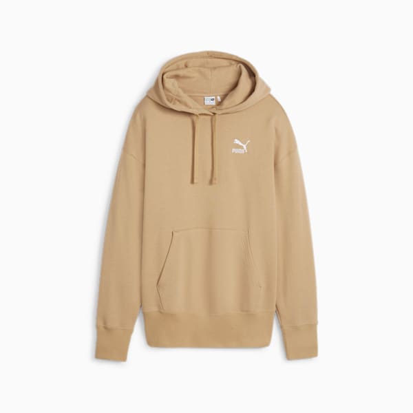 Buzo con capucha BETTER CLASSICS de corte holgado para mujer, Prairie Tan, large-ARG