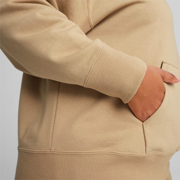 Buzo con capucha BETTER CLASSICS de corte holgado para mujer, Prairie Tan, large-ARG