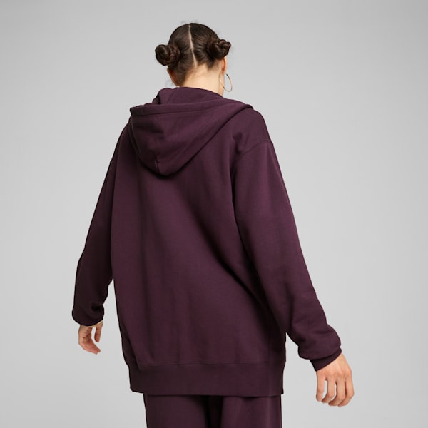 BETTER CLASSICS Full-Zip Hoodie, Midnight Plum, large-ZAF