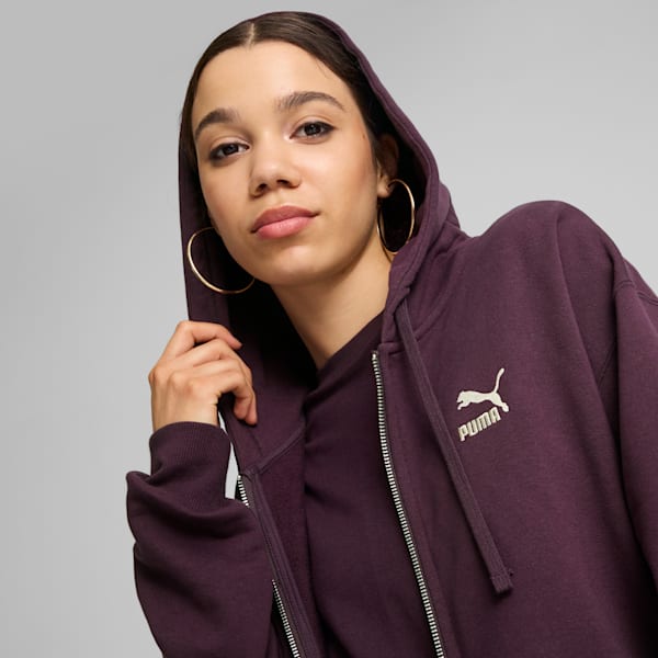 BETTER CLASSICS Full-Zip Hoodie, Midnight Plum, large-ZAF