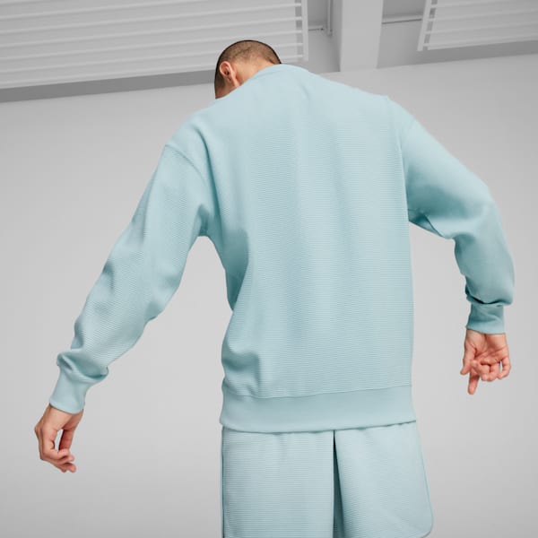 Buzo CLASSICS Waffle Crew, Turquoise Surf, large-ARG