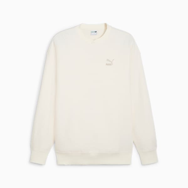 CLASSICS Men's Waffle Sweatshirt, Frosted Ivory, large-ZAF