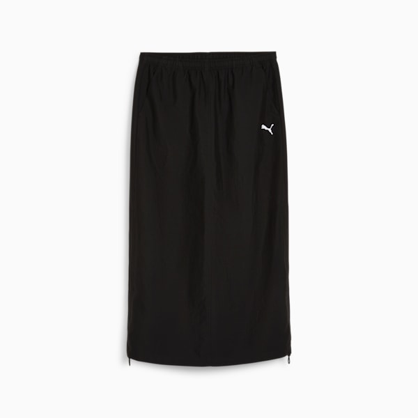 Pollera midi DARE TO de tejido plano para mujer, PUMA Black, large-ARG