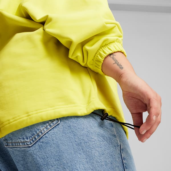 Buzo con Capucha Oversize DARE TO, Lime Sheen, large-ARG