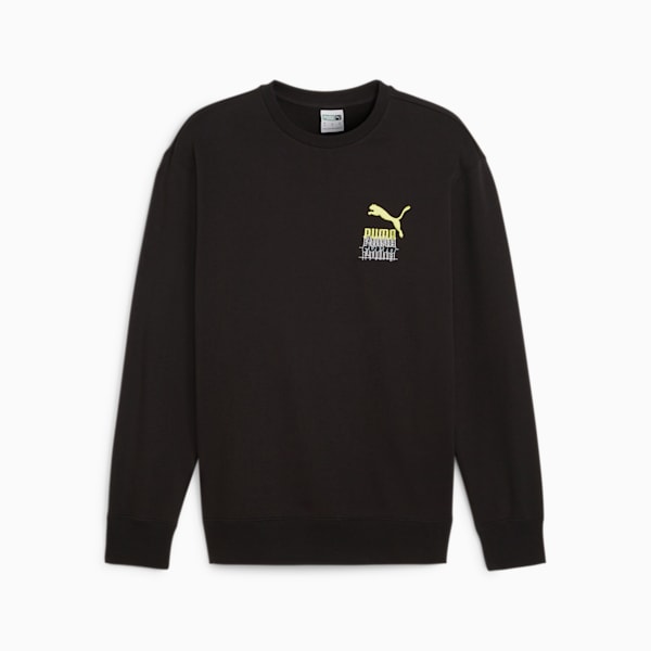 BRAND LOVE Men's Crew, PUMA Black, large-ZAF