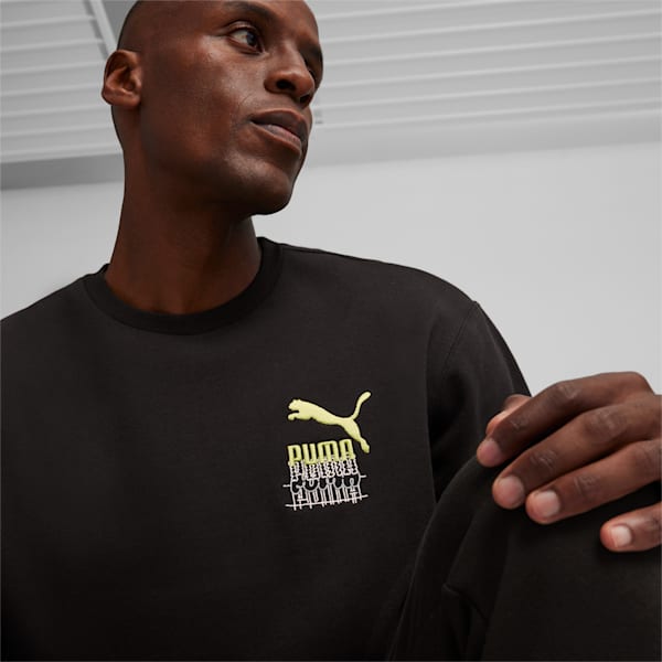 BRAND LOVE Men's Crew, PUMA Black, large-ZAF