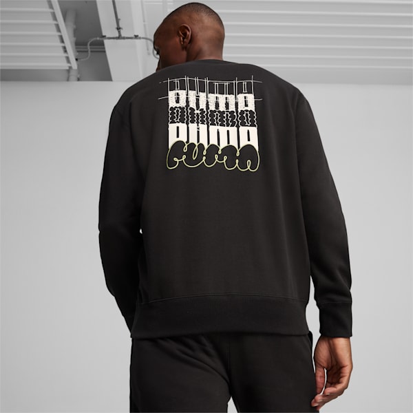 BRAND LOVE Men's Crew, PUMA Black, large-ZAF