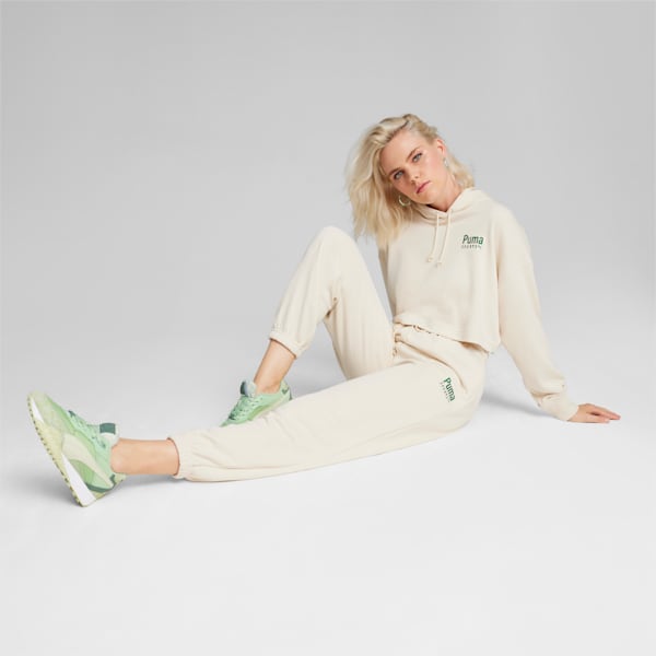 PUMA TEAM Women's Relaxed Sweatpants, Alpine Snow, large-ZAF