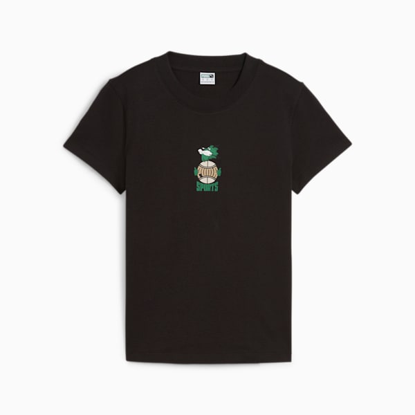 Playera estampada para mujer PUMA TEAM, PUMA Black, large-MEX
