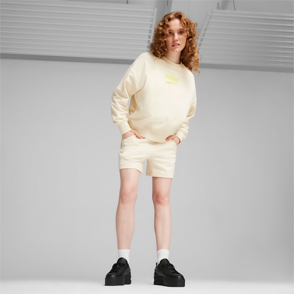 DOWNTOWN Women's Oversized Crew, No Color, large-ZAF
