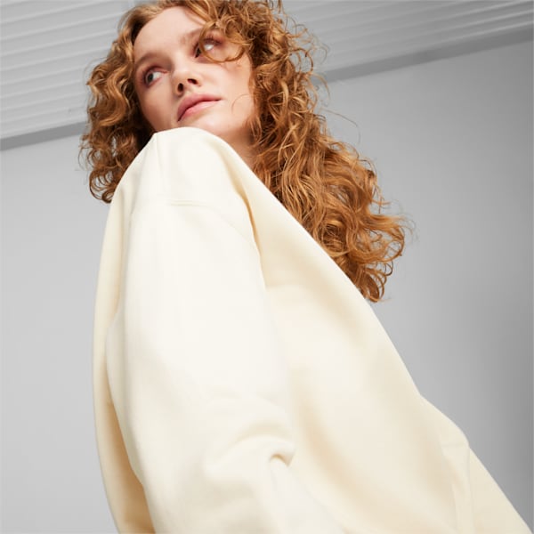 DOWNTOWN Women's Oversized Crew, No Color, large-ZAF