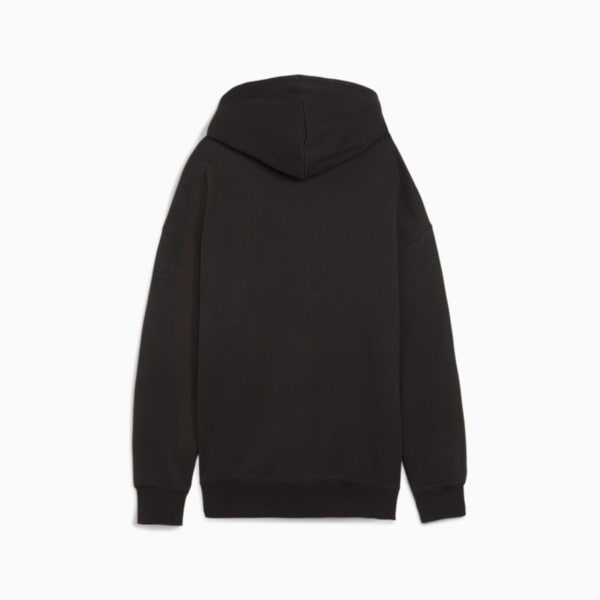 DOWNTOWN Women's Graphic Hoodie, PUMA Black, large-ZAF